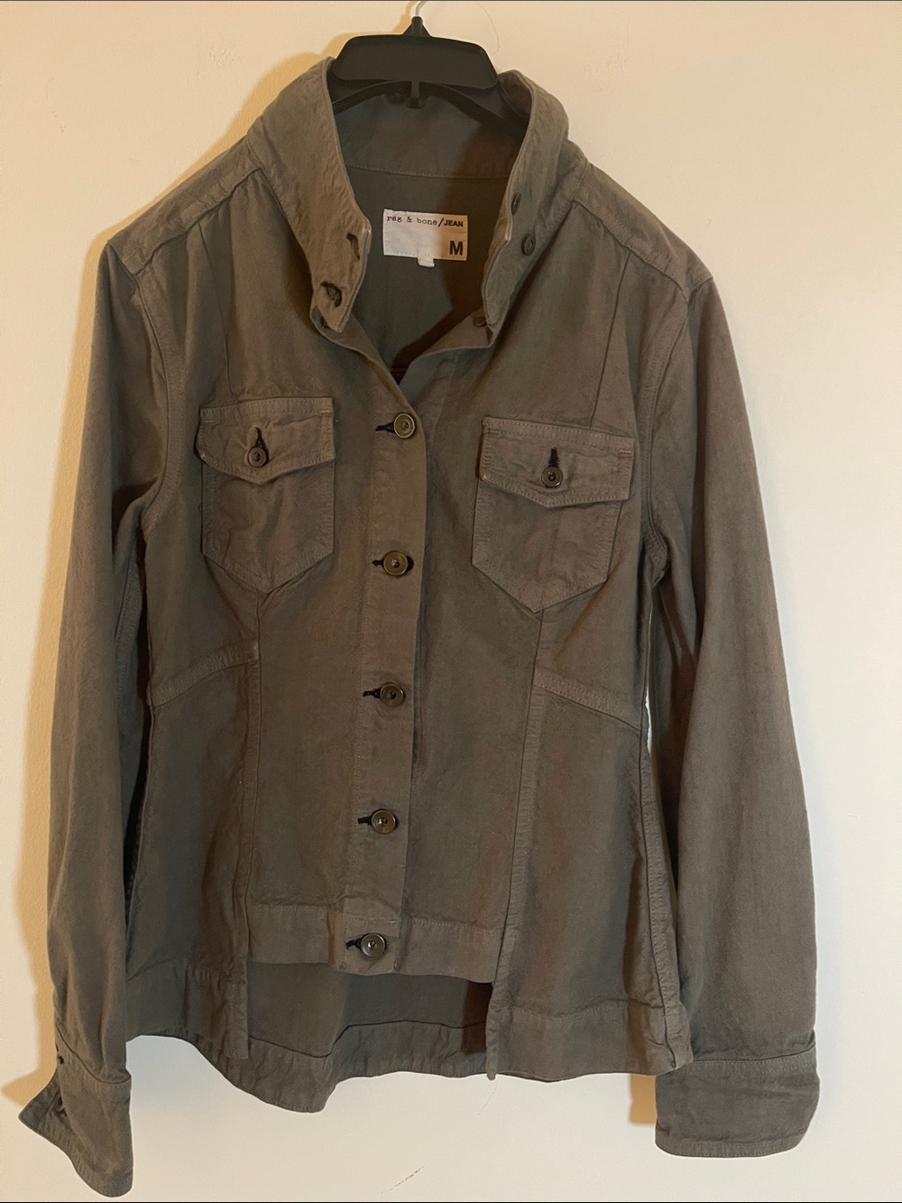 Women's Rag & Bone Utility Jacket - olive green Size M